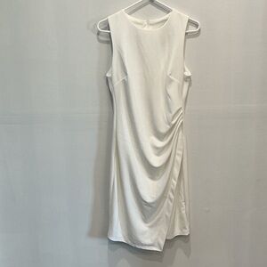 Elegant Asymmetrical White Dress